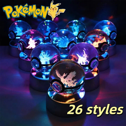 Boule POKEMON à LED - Styles au choix